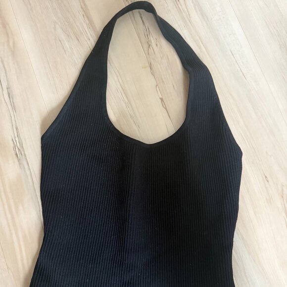 Babaton Tops - Babaton Sculpt Knit Backless Halter Top